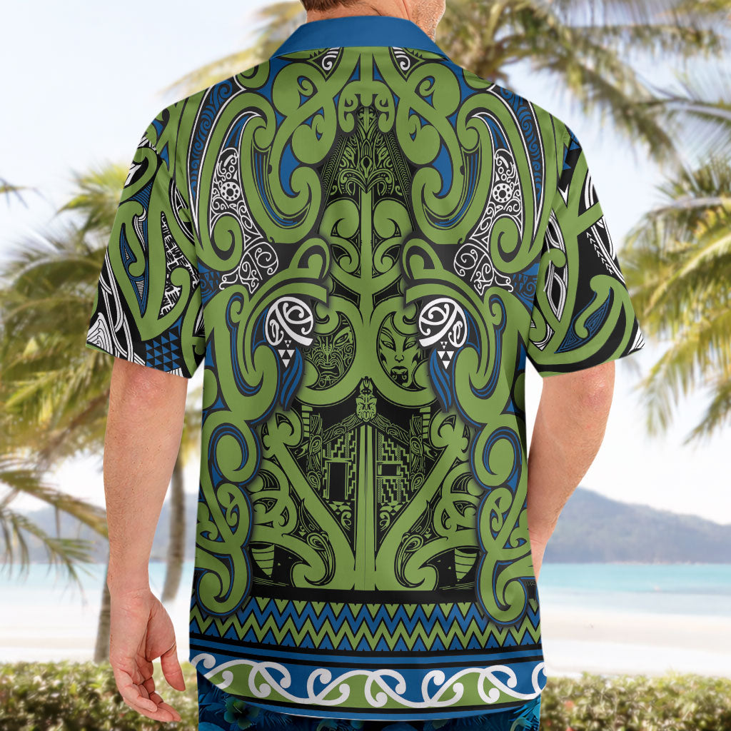 Aotearoa Iwi Whakatohea Hawaiian Shirt Maori Wharenui House Tribal Pattern