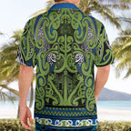Aotearoa Iwi Whakatohea Hawaiian Shirt Maori Wharenui House Tribal Pattern