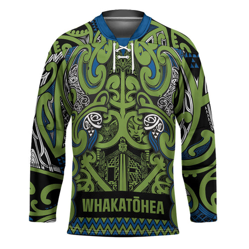 Aotearoa Iwi Whakatohea Hockey Jersey Maori Wharenui House Tribal Pattern