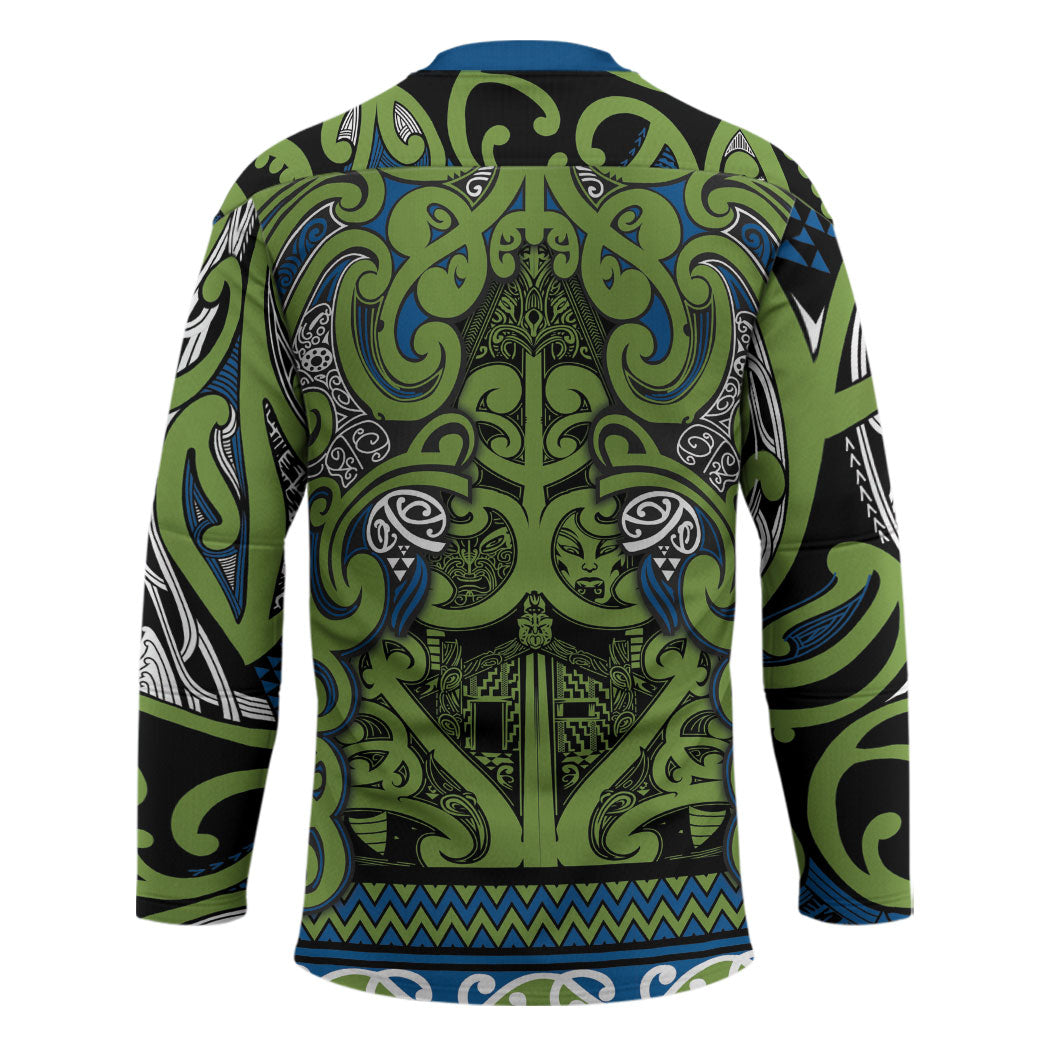 Aotearoa Iwi Whakatohea Hockey Jersey Maori Wharenui House Tribal Pattern