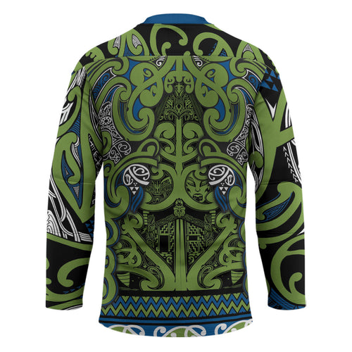 Aotearoa Iwi Whakatohea Hockey Jersey Maori Wharenui House Tribal Pattern