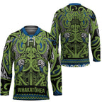 Aotearoa Iwi Whakatohea Hockey Jersey Maori Wharenui House Tribal Pattern
