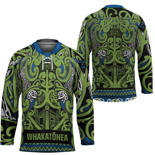 Aotearoa Iwi Whakatohea Hockey Jersey Maori Wharenui House Tribal Pattern
