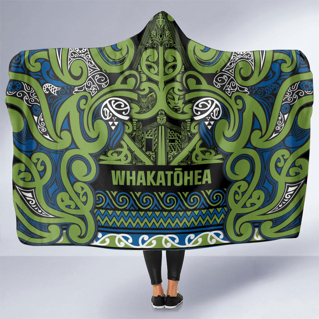 Aotearoa Iwi Whakatohea Hooded Blanket Maori Wharenui House Tribal Pattern