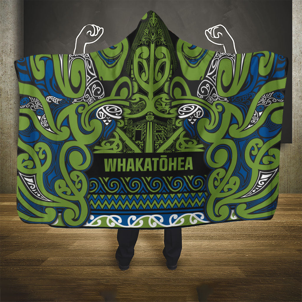 Aotearoa Iwi Whakatohea Hooded Blanket Maori Wharenui House Tribal Pattern