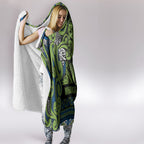 Aotearoa Iwi Whakatohea Hooded Blanket Maori Wharenui House Tribal Pattern