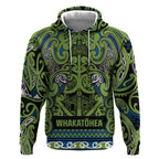 Aotearoa Iwi Whakatohea Hoodie Maori Wharenui House Tribal Pattern