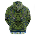 Aotearoa Iwi Whakatohea Hoodie Maori Wharenui House Tribal Pattern