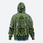 Aotearoa Iwi Whakatohea Hoodie Maori Wharenui House Tribal Pattern