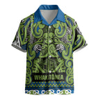 Aotearoa Iwi Whakatohea Kid Hawaiian Shirt Maori Wharenui House Tribal Pattern