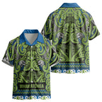 Aotearoa Iwi Whakatohea Kid Hawaiian Shirt Maori Wharenui House Tribal Pattern