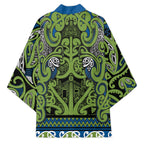 Aotearoa Iwi Whakatohea Kimono Maori Wharenui House Tribal Pattern