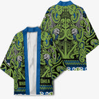 Aotearoa Iwi Whakatohea Kimono Maori Wharenui House Tribal Pattern