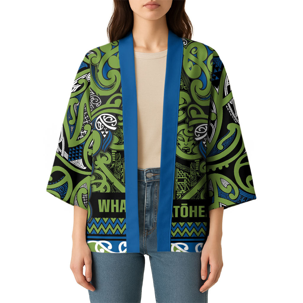 Aotearoa Iwi Whakatohea Kimono Maori Wharenui House Tribal Pattern