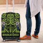 Aotearoa Iwi Whakatohea Luggage Cover Maori Wharenui House Tribal Pattern