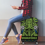 Aotearoa Iwi Whakatohea Luggage Cover Maori Wharenui House Tribal Pattern