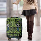 Aotearoa Iwi Whakatohea Luggage Cover Maori Wharenui House Tribal Pattern