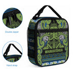 Aotearoa Iwi Whakatohea Lunch Bag Maori Wharenui House Tribal Pattern