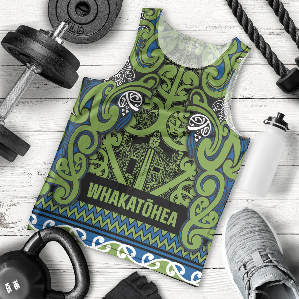 Aotearoa Iwi Whakatohea Men Tank Top Maori Wharenui House Tribal Pattern