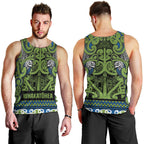 Aotearoa Iwi Whakatohea Men Tank Top Maori Wharenui House Tribal Pattern