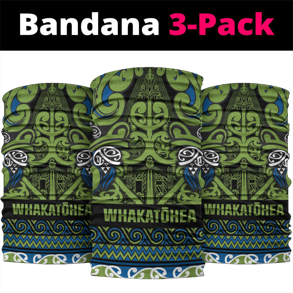 Aotearoa Iwi Whakatohea Neck Gaiter Maori Wharenui House Tribal Pattern