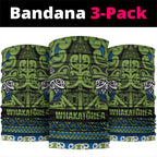 Aotearoa Iwi Whakatohea Neck Gaiter Maori Wharenui House Tribal Pattern