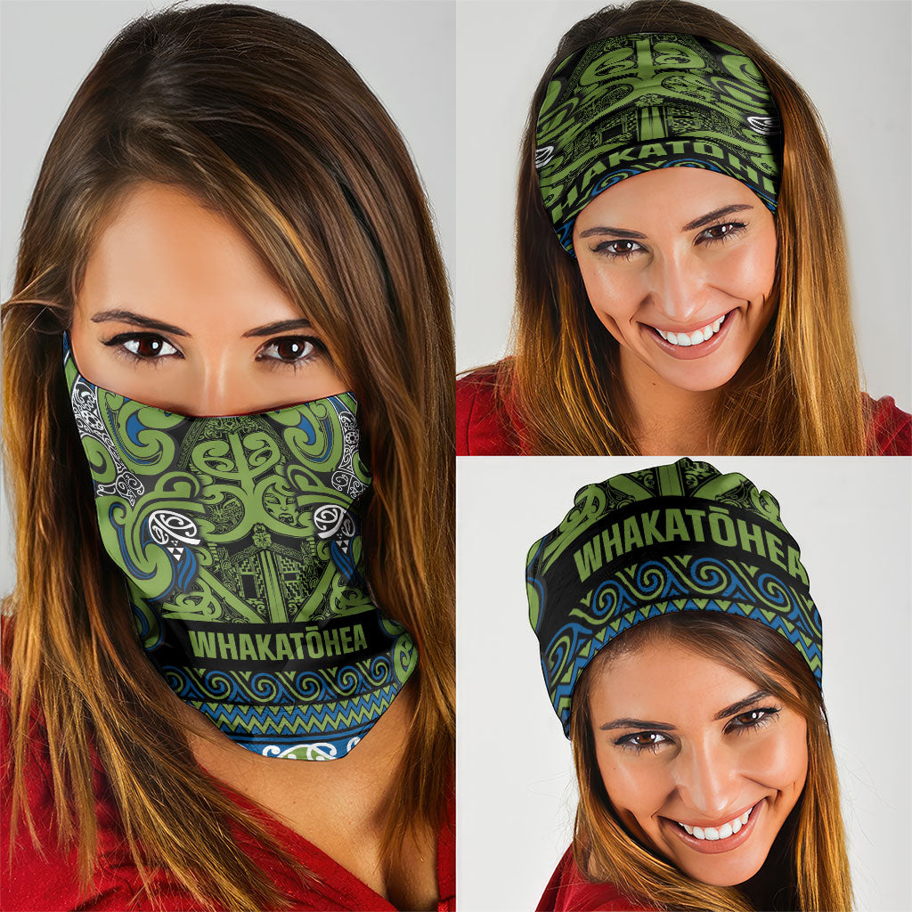 Aotearoa Iwi Whakatohea Neck Gaiter Maori Wharenui House Tribal Pattern