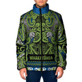 Aotearoa Iwi Whakatohea Padded Jacket Maori Wharenui House Tribal Pattern
