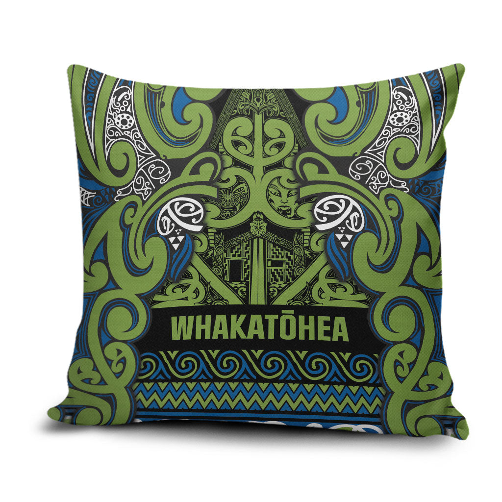 Aotearoa Iwi Whakatohea Pillow Cover Maori Wharenui House Tribal Pattern