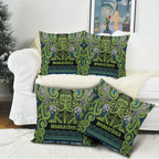 Aotearoa Iwi Whakatohea Pillow Cover Maori Wharenui House Tribal Pattern