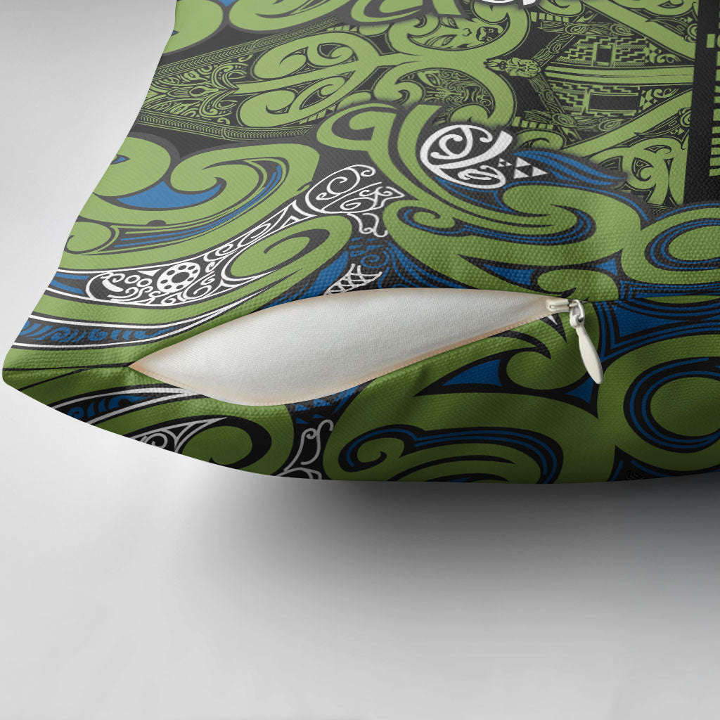 Aotearoa Iwi Whakatohea Pillow Cover Maori Wharenui House Tribal Pattern