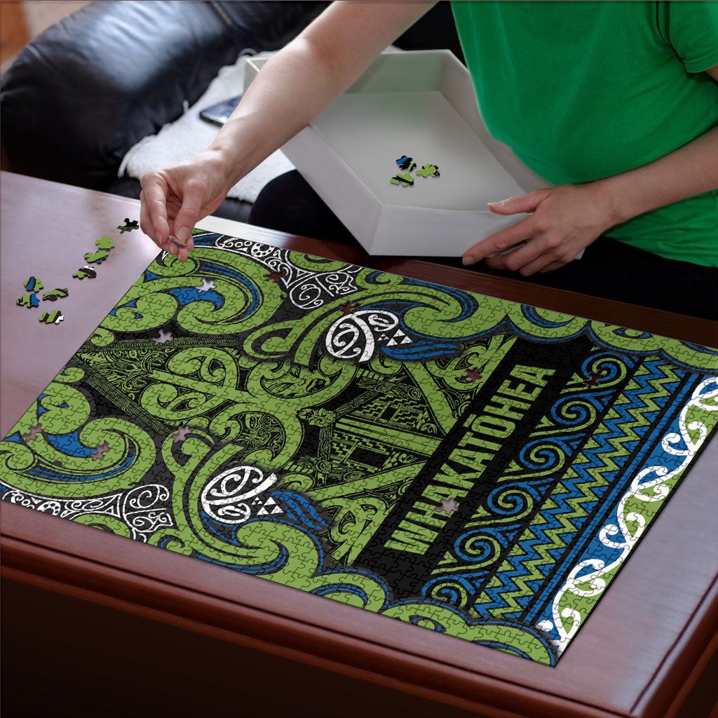 Aotearoa Iwi Whakatohea Puzzle Maori Wharenui House Tribal Pattern