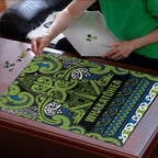 Aotearoa Iwi Whakatohea Puzzle Maori Wharenui House Tribal Pattern