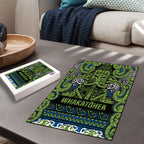 Aotearoa Iwi Whakatohea Puzzle Maori Wharenui House Tribal Pattern