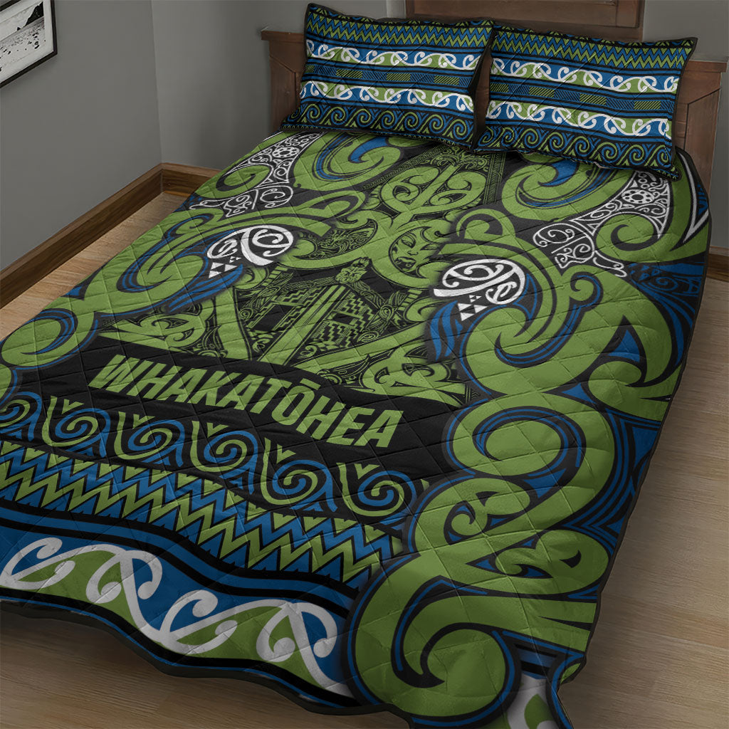 Aotearoa Iwi Whakatohea Quilt Bed Set Maori Wharenui House Tribal Pattern