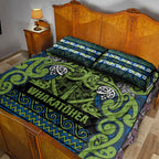 Aotearoa Iwi Whakatohea Quilt Bed Set Maori Wharenui House Tribal Pattern