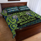 Aotearoa Iwi Whakatohea Quilt Bed Set Maori Wharenui House Tribal Pattern