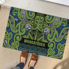 Aotearoa Iwi Whakatohea Rubber Doormat Maori Wharenui House Tribal Pattern