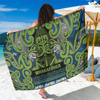 Aotearoa Iwi Whakatohea Sarong Maori Wharenui House Tribal Pattern