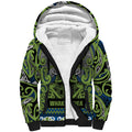 Aotearoa Iwi Whakatohea Sherpa Hoodie Maori Wharenui House Tribal Pattern