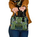 Aotearoa Iwi Whakatohea Shoulder Handbag Maori Wharenui House Tribal Pattern