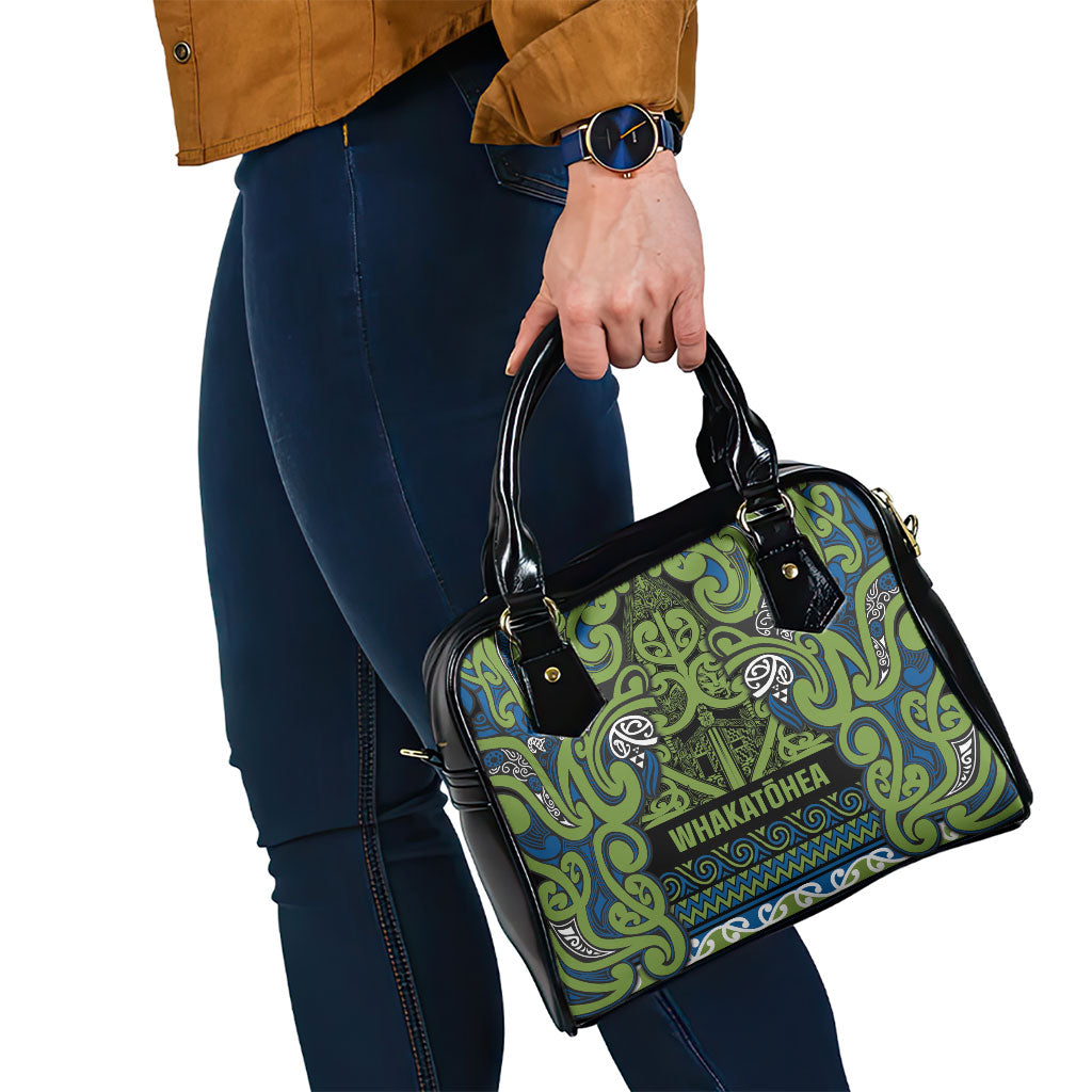 Aotearoa Iwi Whakatohea Shoulder Handbag Maori Wharenui House Tribal Pattern