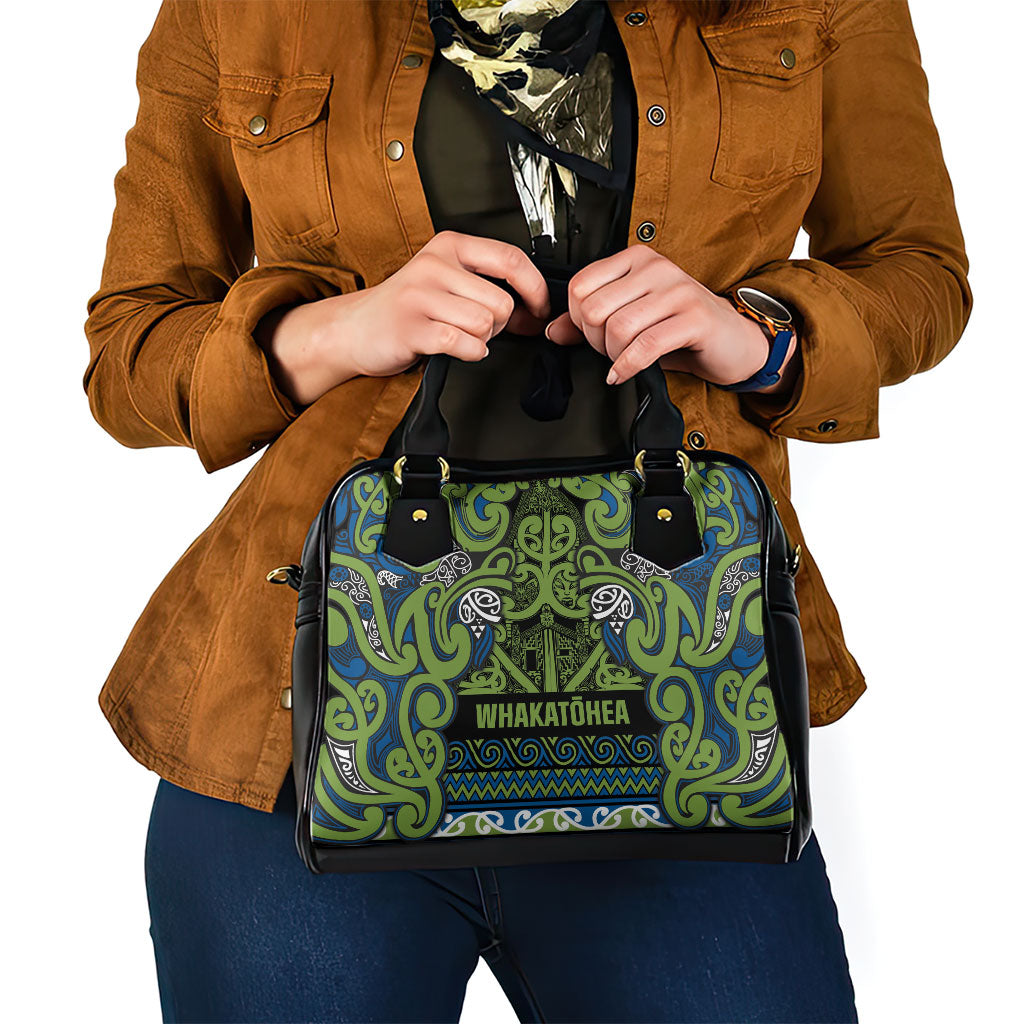 Aotearoa Iwi Whakatohea Shoulder Handbag Maori Wharenui House Tribal Pattern