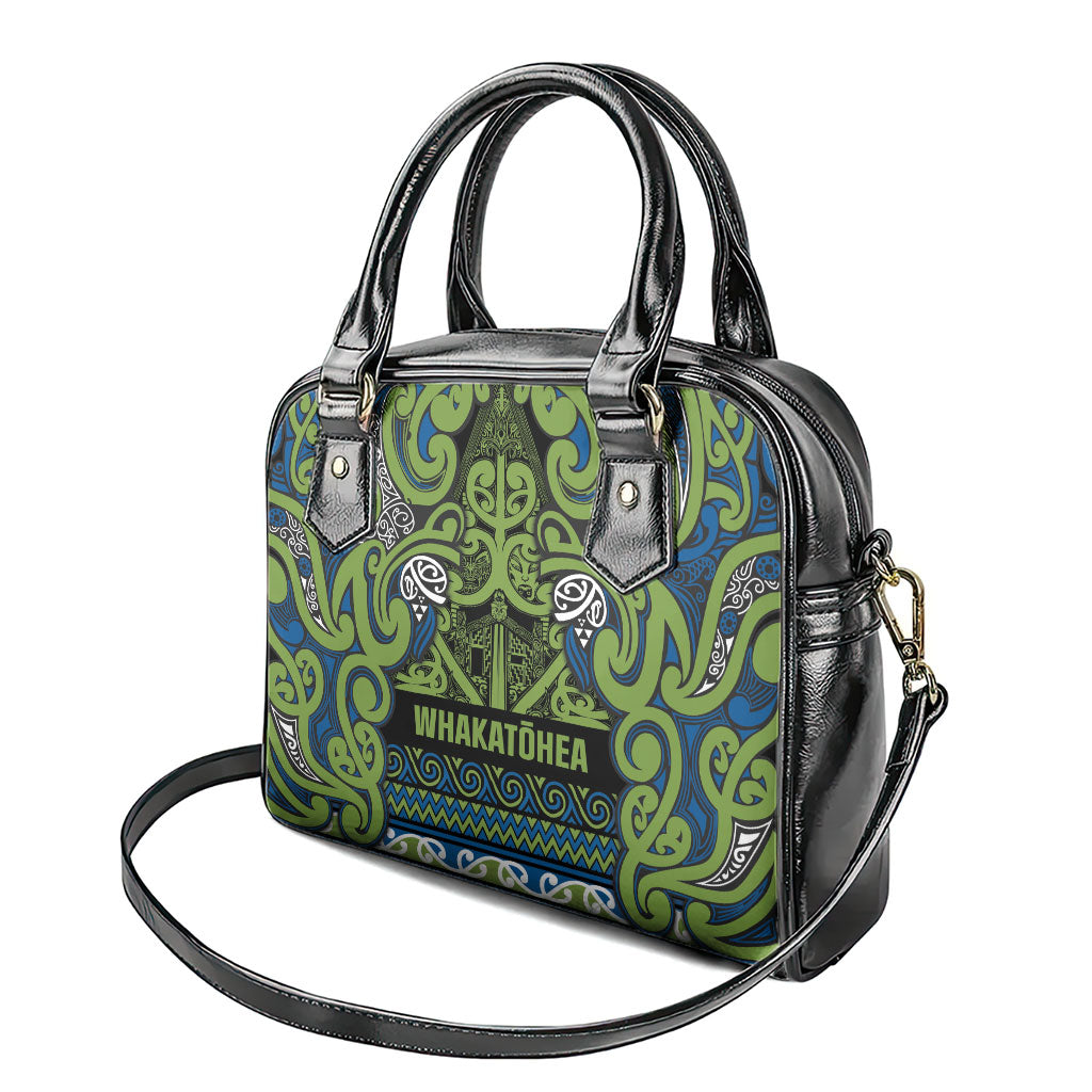 Aotearoa Iwi Whakatohea Shoulder Handbag Maori Wharenui House Tribal Pattern