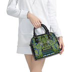 Aotearoa Iwi Whakatohea Shoulder Handbag Maori Wharenui House Tribal Pattern