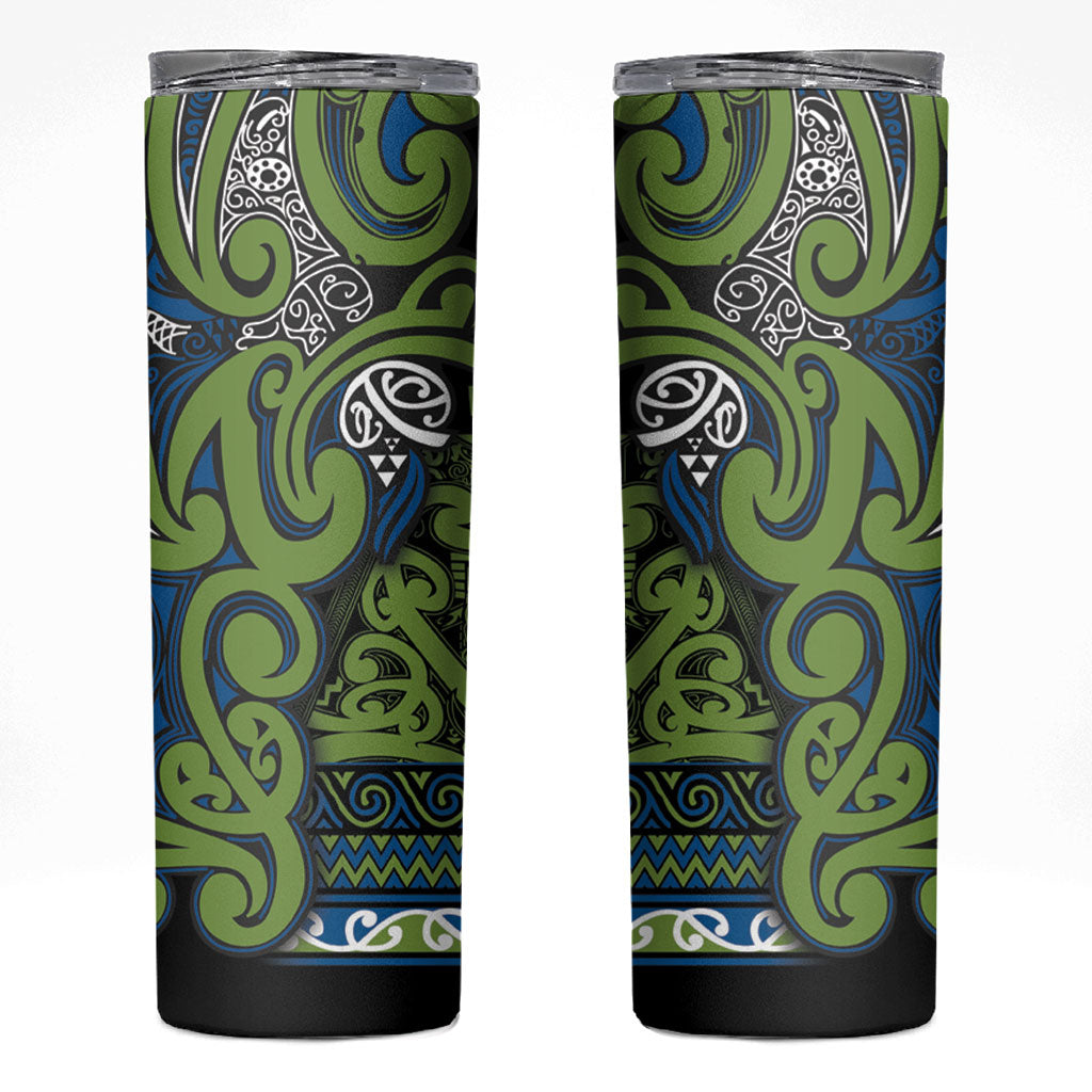 Aotearoa Iwi Whakatohea Skinny Tumbler Maori Wharenui House Tribal Pattern
