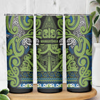 Aotearoa Iwi Whakatohea Skinny Tumbler Maori Wharenui House Tribal Pattern