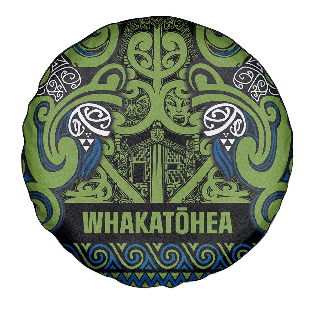 Aotearoa Iwi Whakatohea Spare Tire Cover Maori Wharenui House Tribal Pattern