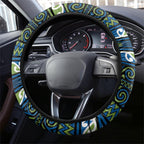 Aotearoa Iwi Whakatohea Steering Wheel Cover Maori Wharenui House Tribal Pattern
