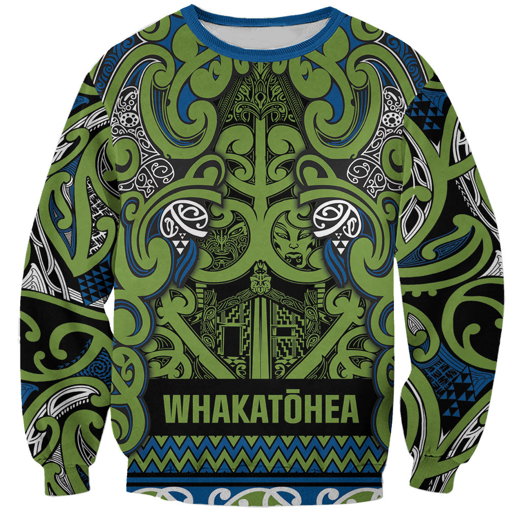 Aotearoa Iwi Whakatohea Sweatshirt Maori Wharenui House Tribal Pattern
